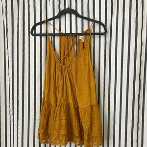 Free people yellow tank top